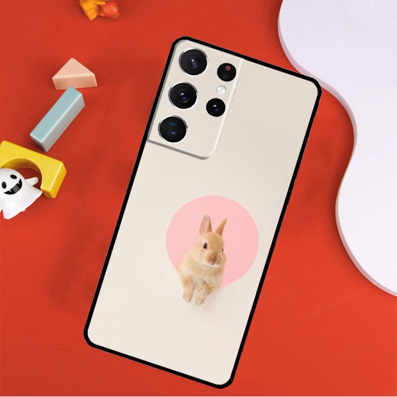 Rabbit Phone Case For Samsung Galaxy S25 Ultra S24 Ultra S9 S10 S20 S21 S22 S23 Plus S24 FE Cover