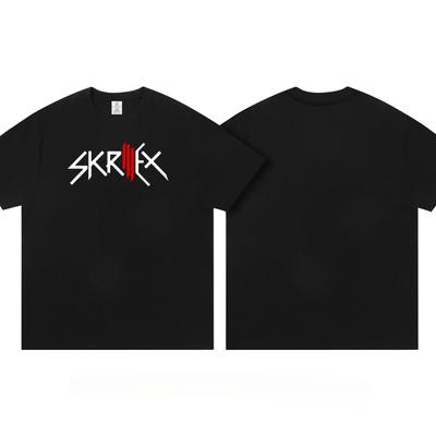 Tricou cu mânecă scurtă Skrillex Top 100 Dj Haine Around VAC Electric Syllabic Trampoline Fashion Casual Tricou pentru bărbați și femei