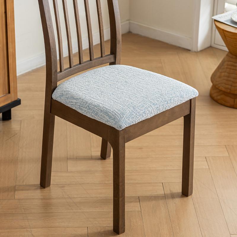 1/2/4/6PCS Elastic Jacquard Chair Cover Thicken Chenille Fabric Dust-proof Durable Dining Table Chair Protector Home Hotel Decor