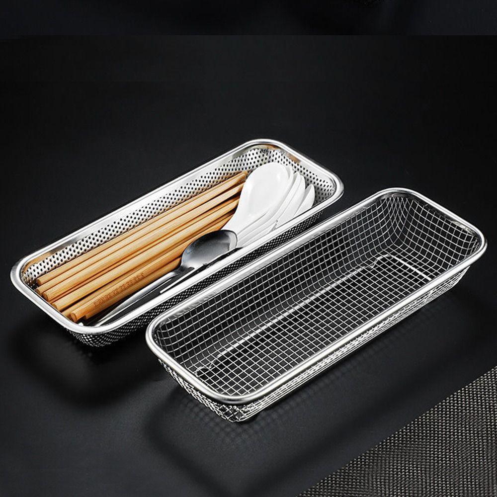 Stainless Steel Washing basket Square Storage Baskets New Mesh Colander