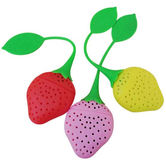 Tea Strainer Lemon Shaped Heat-resistant Silicone Loose Leaf Filter Tea Infuser for Kitchen