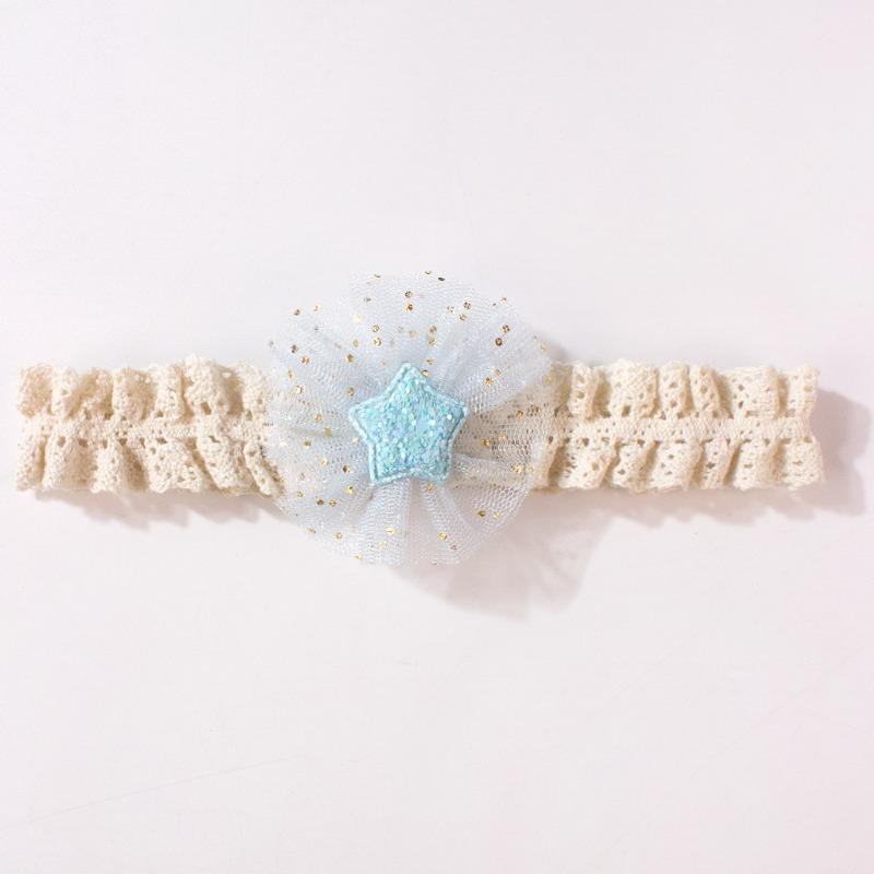 New Baby Headband, Cute Five-pointed Star Flower Children's Headscarf, Thin Baby Hair Accessories In Summer
