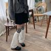 Campus Style Leg Warmers Gothic Ruffle Long Socks Leggings Gaiters Autumn Winter Flare Cuffs Ankle Heaps Socks