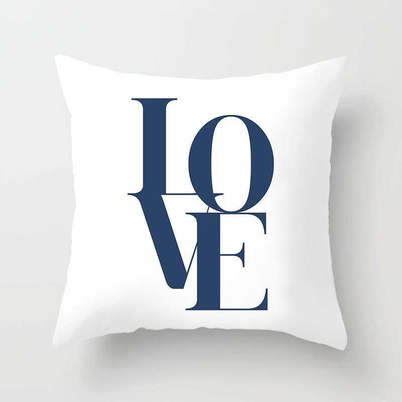 Valentine'S Day Love Pattern Throw Pillow Cover With Short Plush Print Living Room Sofa Decoration Cushion Cover Pillow Covers