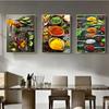 Bucătărie tematică amestec de ierburi și condimente pictură pe pânză postere și imprimeuri Cuadros imagini de perete pentru decorarea sufrageriei la restaurant