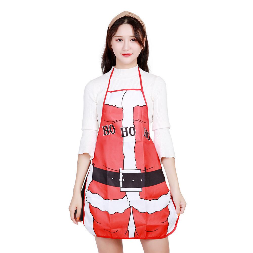 

Festive Christmas Apron With Whimsical Designs Perfect For Holiday Cooking And Decorating Elderly