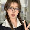 Vintage Oval Blue Light Blocking Glasses With Tortoiseshell Frame For Men Women