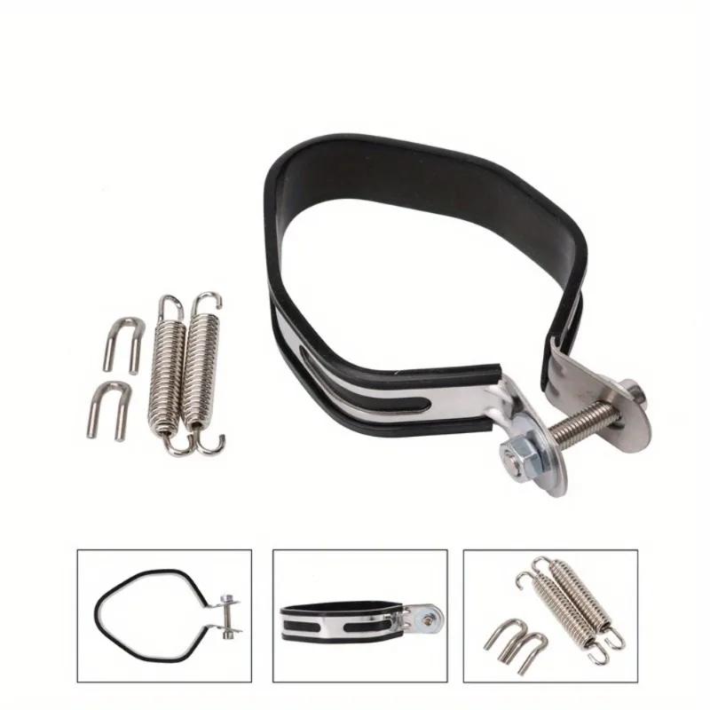 Motosiklet Egzoz Karbon Fiber Susturucu Kelepçe Sabit Halka Braket Paslanmaz Çelik Jig