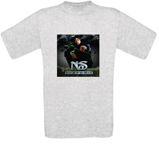 Nas Хип-Хоп Мертв Насир Джонс Nasty Nas QB Рэп Хип-Хоп Футболка Все Размеры XL