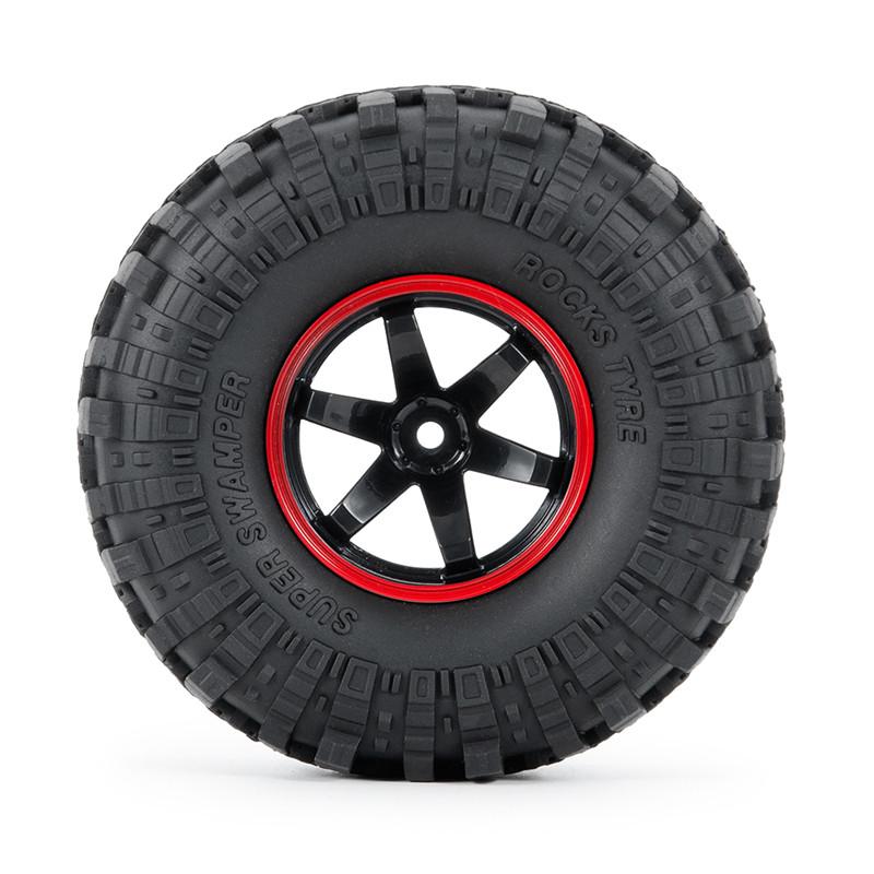 

110мм 4шт Шини Super Swamper Шини для радіокерованого краулера З піною 19-дюймові Колеса Диски 1pcs