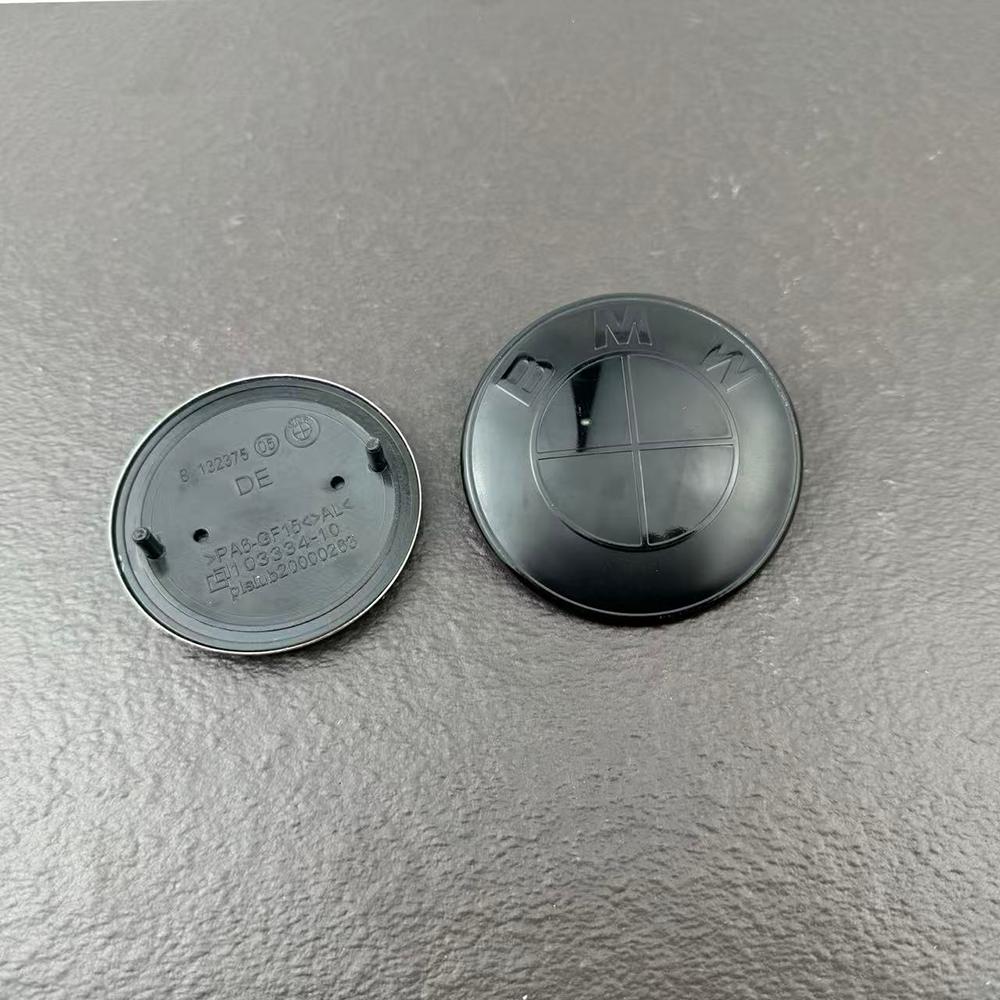 2pcs 82mm 74mm Car Front Hood Emblem Rear Boot Trunk Logo For BMW E30 E38 E39 E46 E60 E61 E90 X1 X3 X4 X5 X6 G20 E87 E60 E63 F01