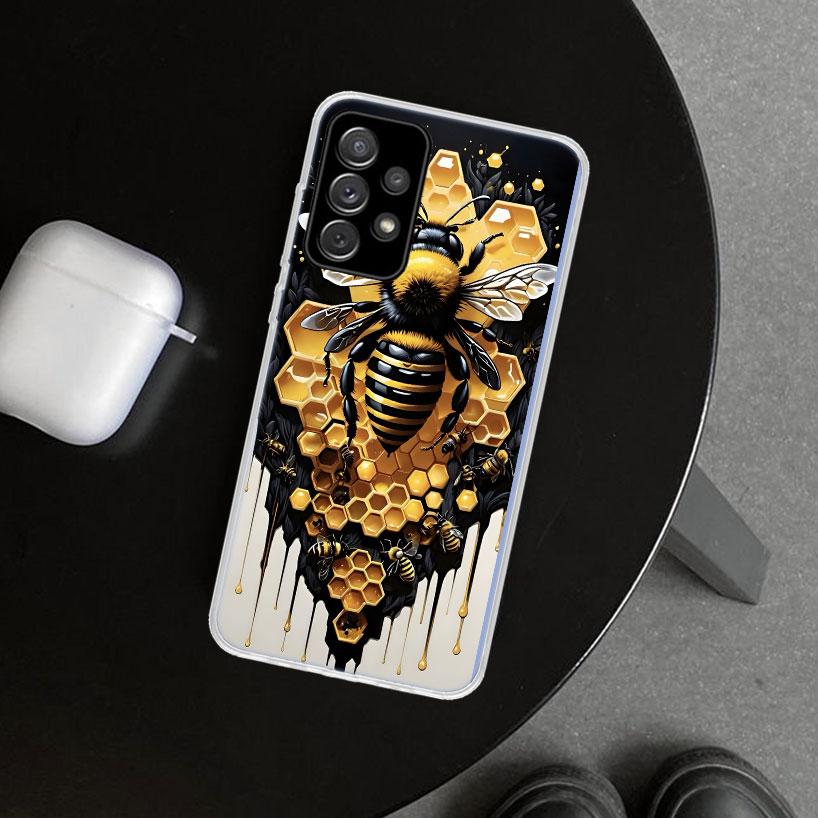 Bee Keeping Honey Animal Phone Case Cover for Samsung Galaxy A12 A22 A32 A52 A72 A02S A51 A50S A31 A20S A10S Note 20 Ultra 10 Pl