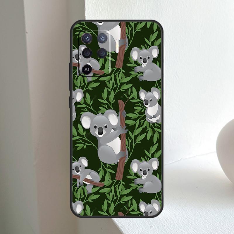

Cartoon Painting Animal Koala For OPPO A80 A60 A40 A5 A6 Pro A15 A17 A57 A16 A76 A96 A18 A38 A58 A78 A98 A54 A74 A94 Case OPPO A60 5G