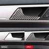 For Volkswagen Golf 7 Gti R Gte Gtd Mk7 2013- Auto Door Switch Handle Cover Carbon Fiber Decor Strip Sticker Car Accessories
