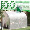 Garden Clips 100 Pieces Greenhouse Film Clamps Reusable Clamp For Planting Frame Covering Netting Garden Hoop Winter Tunnel