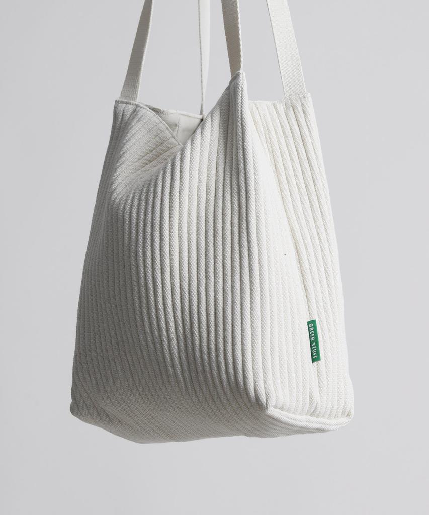 Green Stuff Effortlessly Boxy Shopper Bag 61 Ribbed Corduroy - Ivory