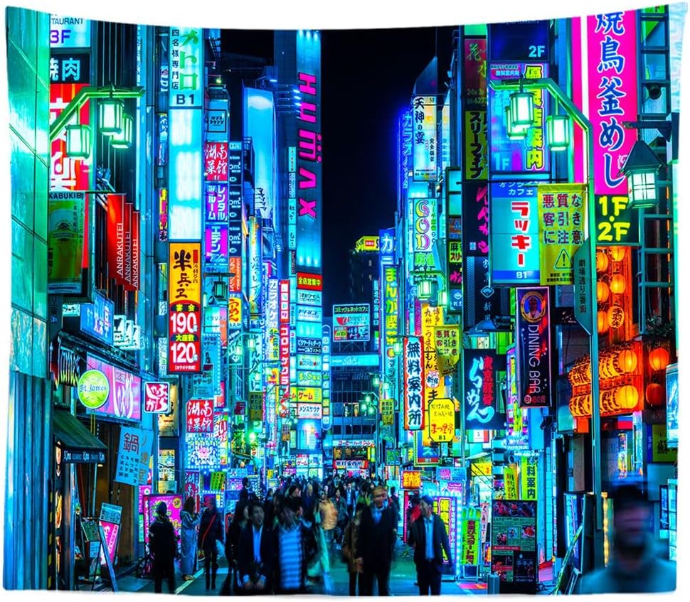 Japanische Rosa Sakura Wandteppich Kirschblüten Berg Fuji Japan Wandbehang Tapisserie für Schlafzimmer Wohnzimmer Studentenwohnheim Man Cave