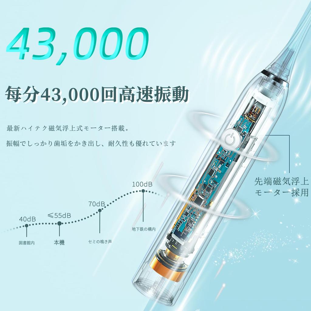 Mankang Good Electric Toothbrush Upgraded Sonic Ultrasonic Toothbrush Replacement Brush IPX7 Sonic Toothbrush with 5 Fast 180 Days of Low Noise Brush