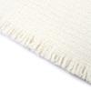 Pristine HERMES shawl H logo leather patch mini fringe large cashmere H693187S Used
