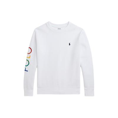 Polo Ralph Lauren Sweatshirt Ss24 Logo Embroidery Crew Neck Long Sleeve Kids Sweatshirts White CWPOKNIY8021095-100