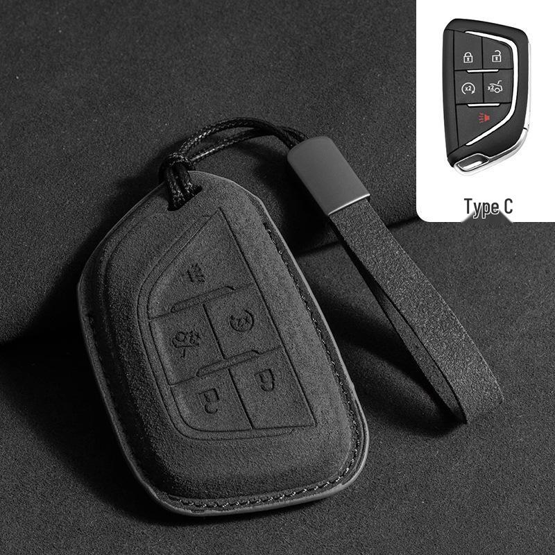 Cadillac Key Case: Compatible with CT5, CT4, Lyriq, XT4, XT5, and XT6 Key Fob Pouches.