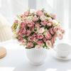 Artificial Flowers Silk Rose Tea Bud Valentine's Wedding Brial Bouquet Photography Background Home Room Decora Table Gifts cheap