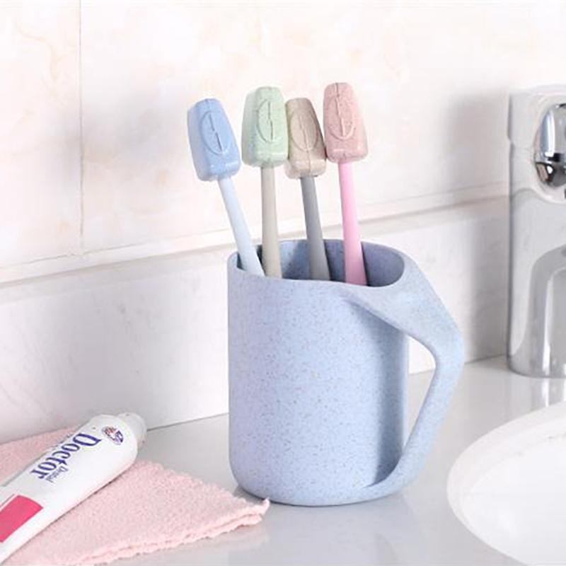 4pcs Travel Portable Toothbrush Box & Toothbrush Head Cover & Protective Cover, Hygienic Toothbrush Protector for Travel YSJ001