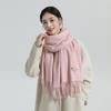 Cashmere Scarf for Women Winter High End Solid Color Scarf  Versatile Men's Shawl Korean Style Thickened Wool Scarf