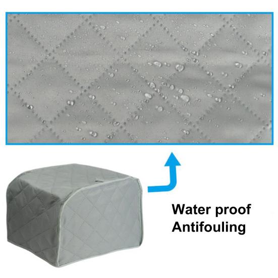 Practicabilitate Capac pentru prăjitor de pâine Cusătură fină Poly Pongee Două felii Capac pentru aparat de prăjitor de pâine pentru casă