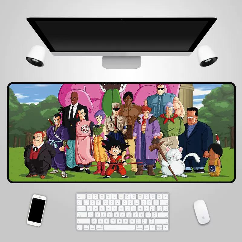2026 Dragon Ball Leather Mouse Pad Son Goku Printing Pattern Large Size Game Gaming Keyboard Pad Boys Office Animation Non-slip Table Mat