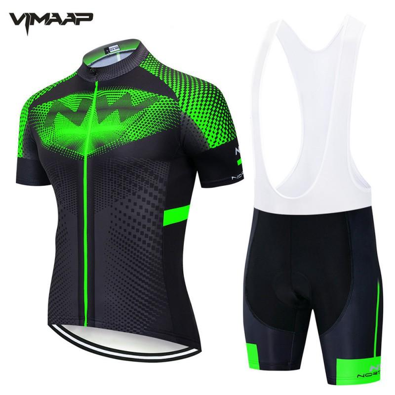 Mens Cycling Jersey Set Short Sleeve Breathable Mesh Bike Apparel Ride