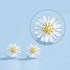 1 Pair Stud Earrings Mini Chrysanthemum Design Ear Studs Piercing Women Earrings Commuting Dating Jewelry Gift