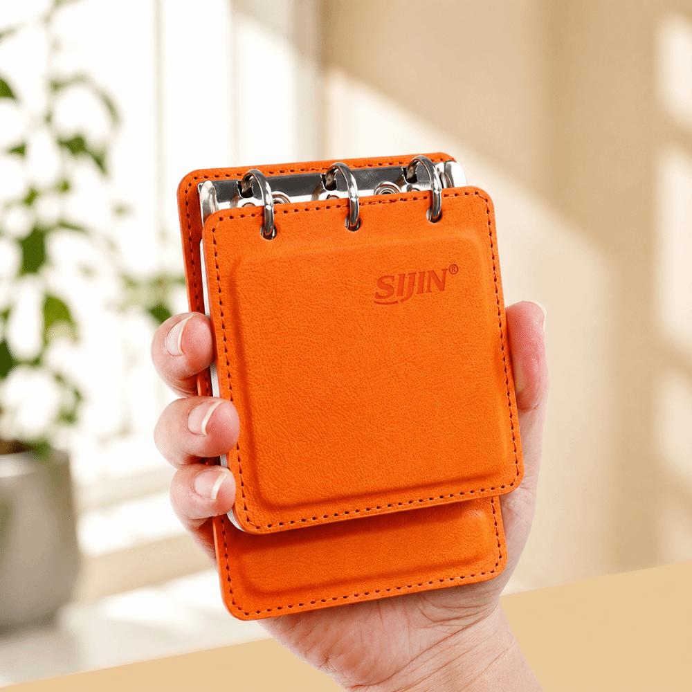A7 Loose-leaf Notebook PU Leather Mini Journal Durable Note Pad Travel