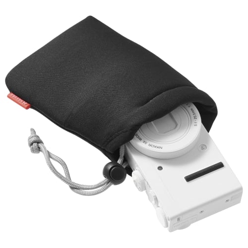 HAKUBA Camera Pouch Soft Cushion Pouch S Size Black Camera Case Drawstring Gadget Case Inner Pouch Digital Camera KCS-37S