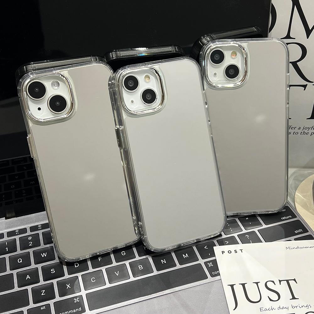 Mirror Makeup Luxury Acrylic Phone Case For IPhone 17 Pro Max 16 15 14 13 12 11 16E 17E Plus Protective Cover Trendy Shell Funda