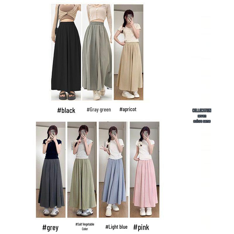 Plus Size Women's High-Waisted Wide-Leg Casual Summer Pants