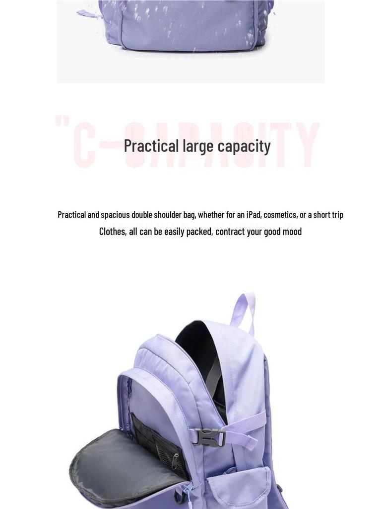 2025 Korean Style Large Capacity Backpack for College, High School & Middle School Girls
