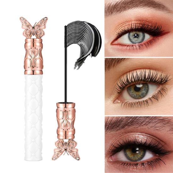 1/2Pcs 4g Women Mascara Waterproof Long Lasting Smudge-proof Fast Dry Lengthening Thickening Curling Eyelashes Cream Eye Makeup Tool