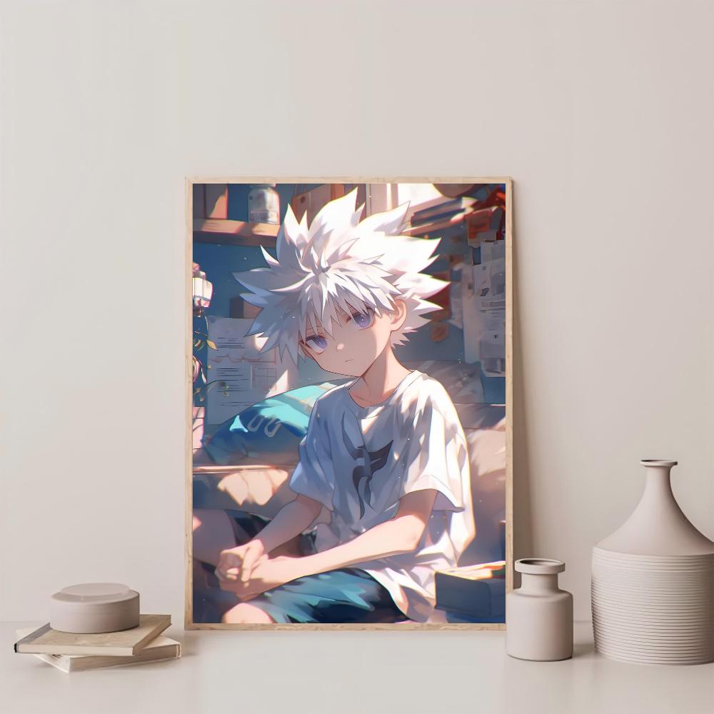 1pc Popular Classic Anime Boy My Hero Academy Killua Zoldyck Poster HD Poster Home Room Bar Cafe Decor Art Wall Painting Picture