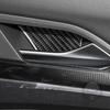 Real Carbon Fiber Car Interior Door Bowl Cover Trim Stickers Compatible with Volkswagen VW Golf 8 8.5 MK8 GTI 2021 2022 2023 Auto Accessories Decals