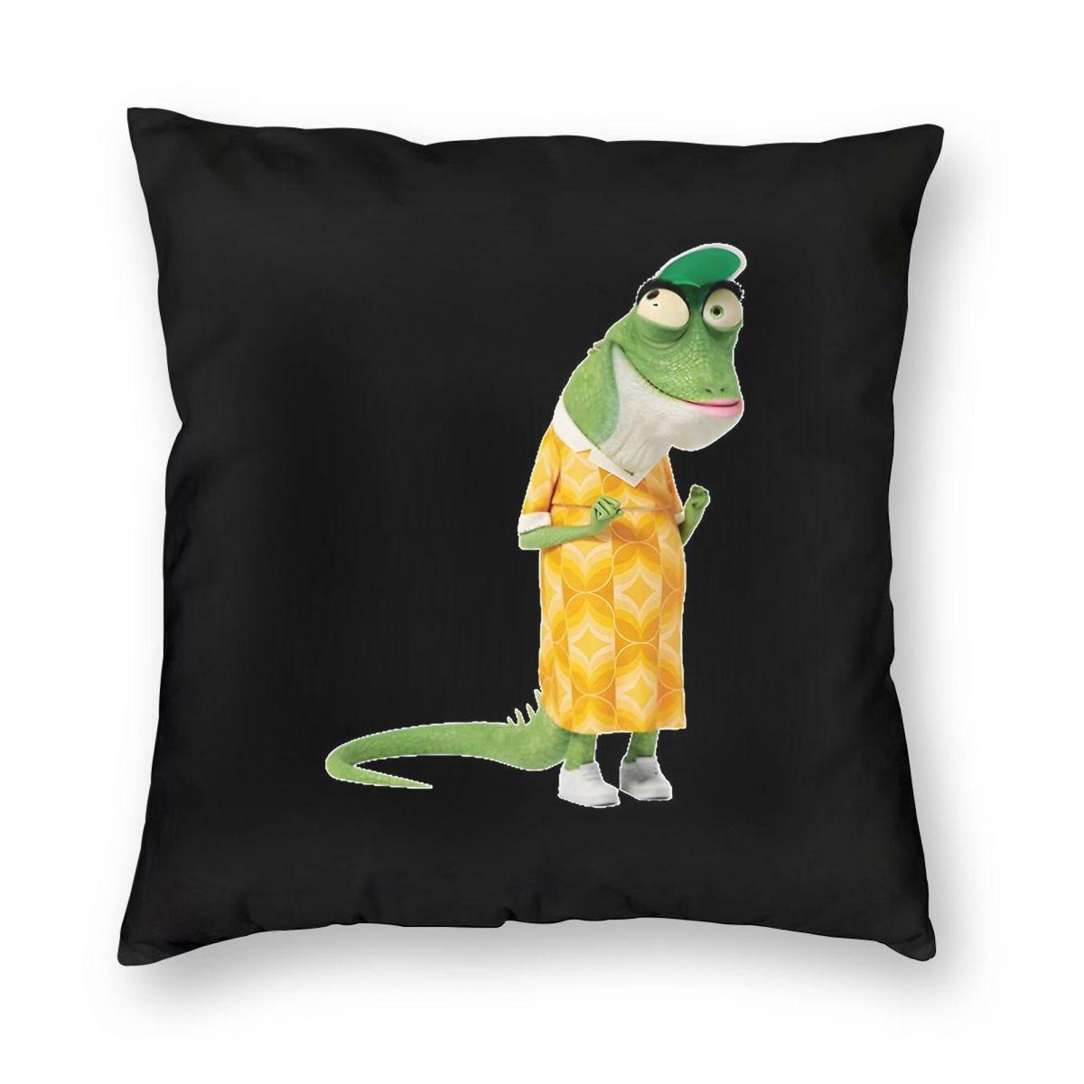 Miss Crawly From Sing Movie Square Pillowcase Polyester Linen Velvet Pattern Zip Decor Pillow Case Sofa Cushion Cover 45X45 Peach skin 18*18(CM)-1Pcs