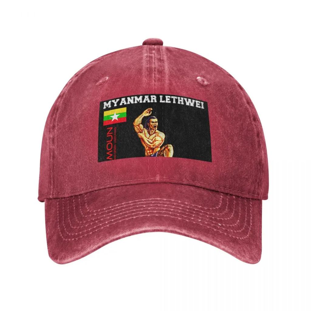 Lethwei Burmese Boxing Martial art Baseball Cap summer hat Hat Unisex Luxury Vintage fun hats Unisexs Baseball Womens