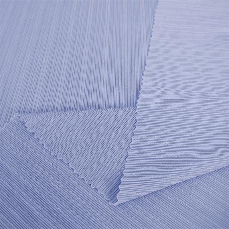 100x160cm Eis Seide Plissierter Stoff Hohe Elastizität Gestrickter Stoff für Frühling und Sommer Kleid Weitbeinige Hosen Knitterarm Streifen