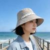 Big Eaves Bucket Hat, Wear Sunshade Basin Hat On Both Sides, Spring and Autumn Retro Polka Dot Streamer Sunscreen, Travel with a Small Face