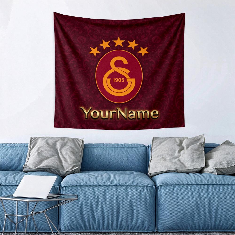 Galatasaray1 Custom Your Name Wall Decor Tapestry Art For Pet Memorial Birthday Wedding Party Backdrop Family Gift