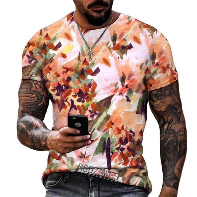 

3D Digital Printing Short Sleeve Sleeve T-Shirt 3D Digital Print T-shirt CTZ544 XXL