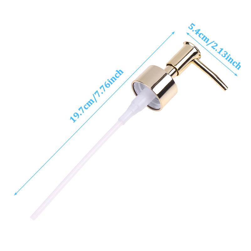 1PC Metal Bathroom Liquid Soap Dispenser Toilet Hand Replacement Lotion Shampoo Pump with Plastic Jar Tube for Bathroom