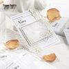 Retro White Kraft Paper Memo Pad - Life Imprint Series, 50 Sheets, 6 Styles for Collage & Writing