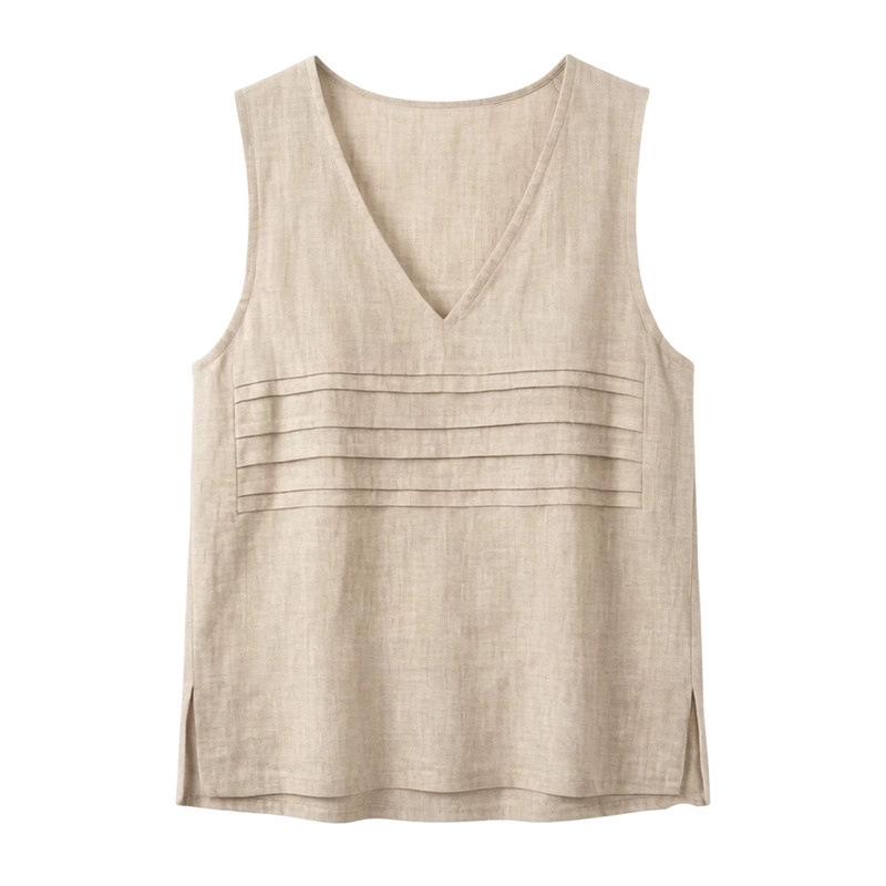 Women S V Neck Sleeveless Loose Casual Summer Top