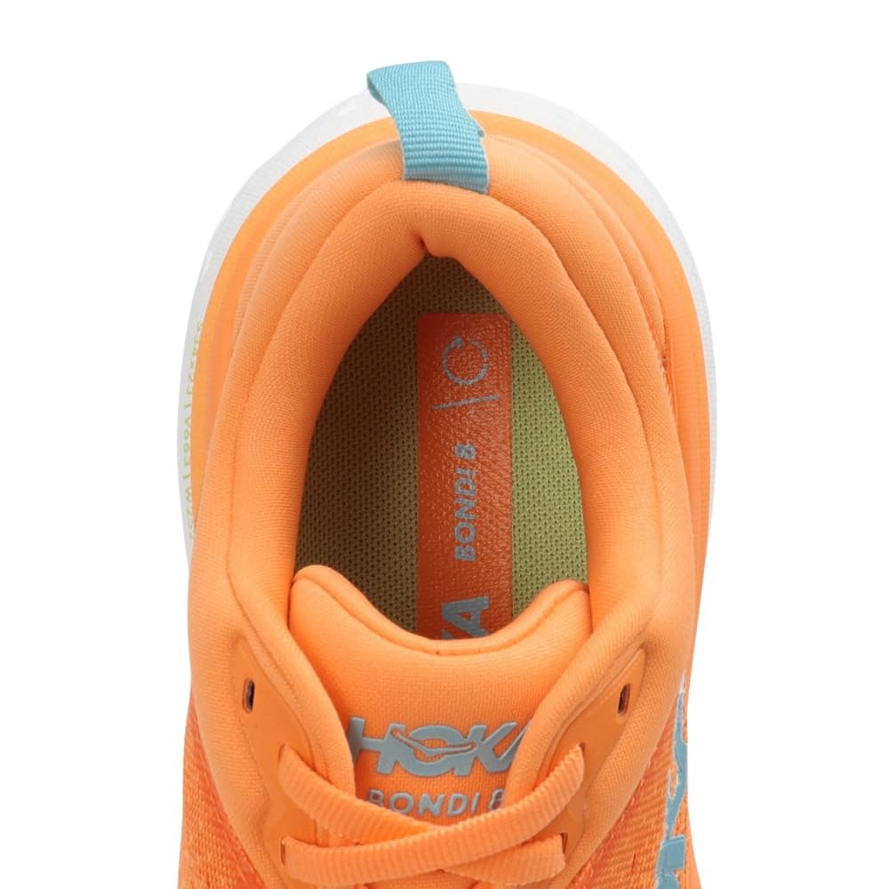 HOKA Bondi 8 Running Size Shoes, Women's, 23.0 (Orange, 1127952-SLRL)